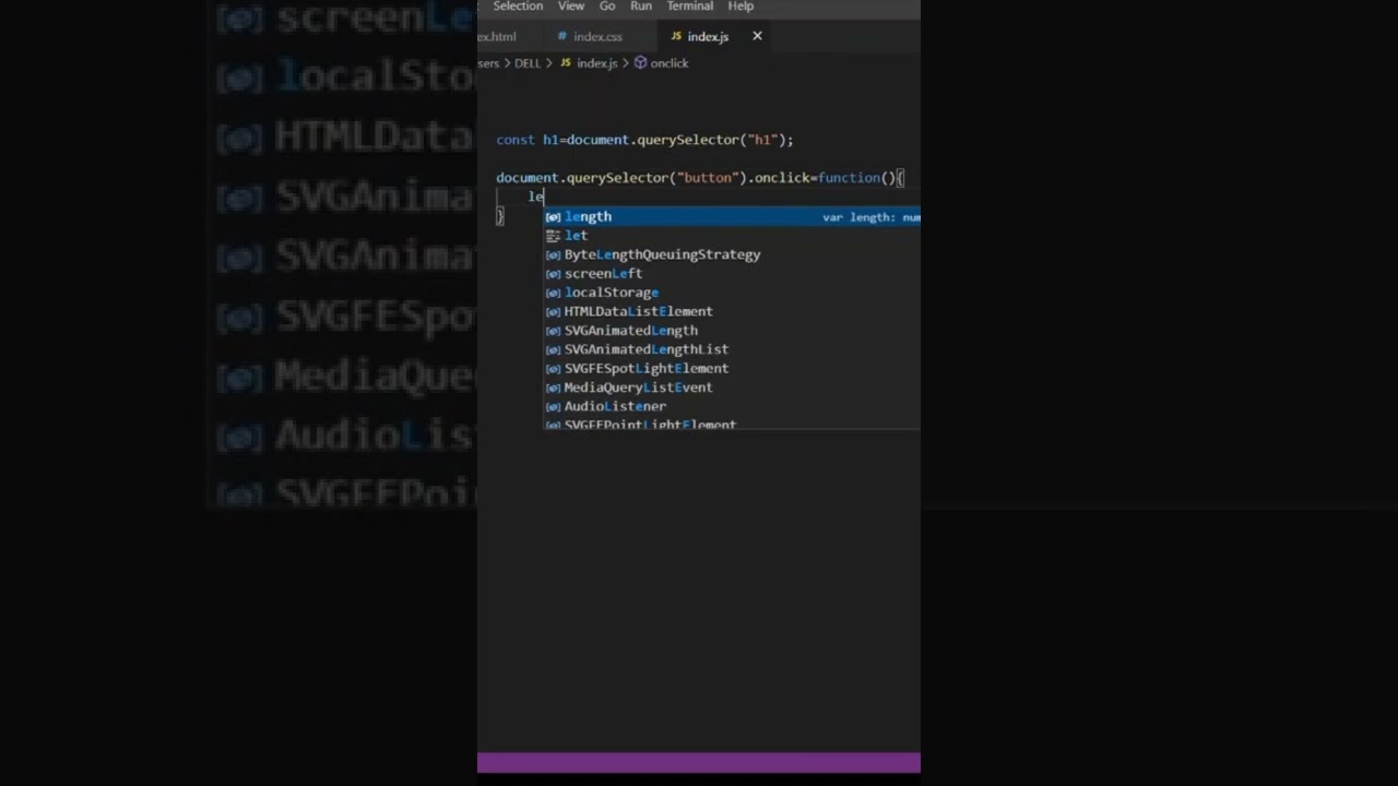 Dynamically increment value by +5 in h1 tag using javascript | #shorts