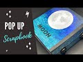 Pop Up Scrapbook Moon / Galaxy | Best Popup Ideas | Scrapbooking Canvas | DIY Big Photo Album XXL