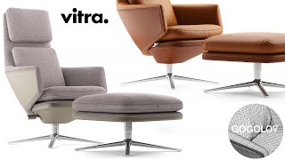 №209. Modeling Chair &quot;Vitra Grand Relax &quot; Autodesk 3ds Max &amp; marvelous designer