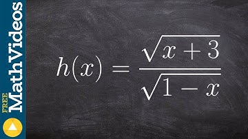 Find the domain with a radical in the numerator and denominator