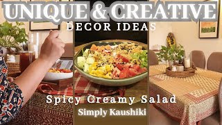 Transform Your Space with Creative Home Decor Hacks and Healthy Veg Salad Bowl @SimplyKaushiki
