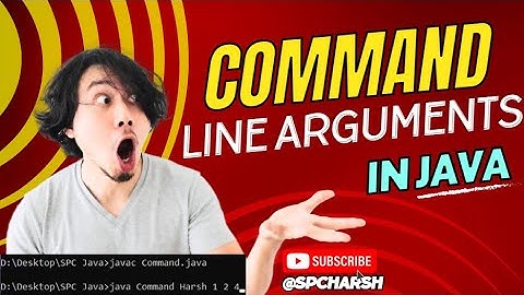 Command Line Arguments in JAVA | A Comprehensive Guide by @spcharsh   | #java #programming #coding