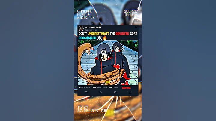 ⛔ DON'T UNDERESTIMATE THE GENJUTSU GOAT OROCHIMARU ☠️🔥 #itachi #orochimaru #genjutsu