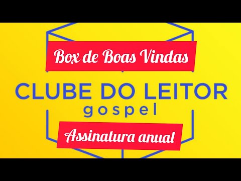 BOX DE BOAS VINDAS ?? CLUBE DO LEITOR GOSPEL ☺️?