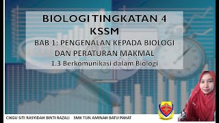 BIOLOGI TINGKATAN 4 KSSM BAB 1: BERKOMUNIKASI DALAM BIOLOGI
