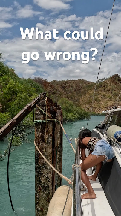 Apa yang bisa salah? 😱 #pelaut #kehidupanberlayar #menakutkan #gugup #celana pendek #tren #video #perahu layar