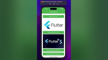 Share text, link & image in flutter #shorts #short