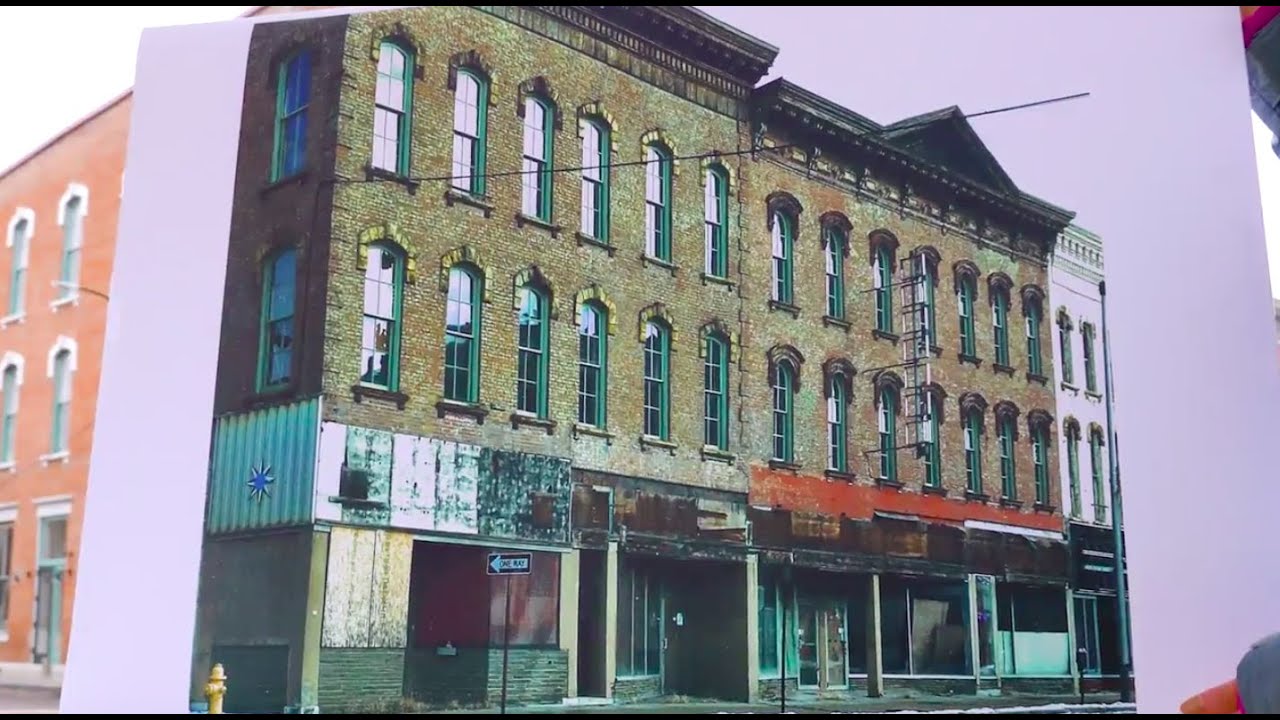 Gerard Block Facade Reveal - Elmira, NY