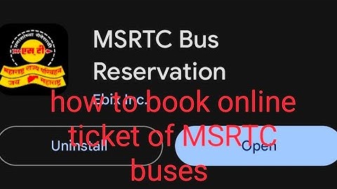 How to book an online ticket for the MSRTC government bus | Detail video | Informative video