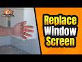 How to Replace a Window Screen - How to Replace a Torn Window Screen