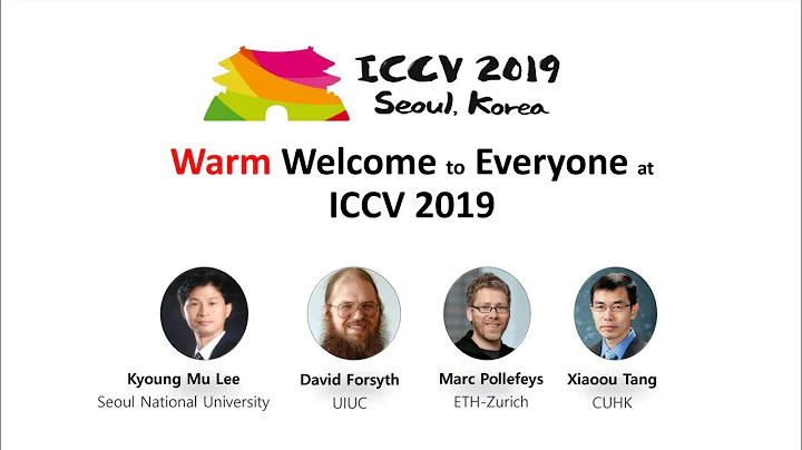 ICCV19: Opening Remarks / Awards