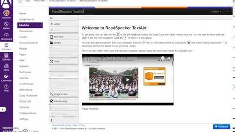 ReadSpeaker TextAid Access via Canvas - Avila University