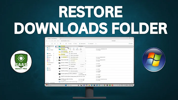 How To Restore Missing Downloads Folder In Windows 11 - Simple Steps