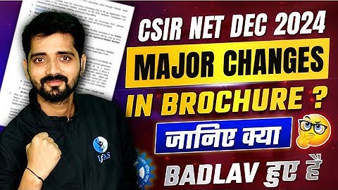 CSIR NET Chemistry Application Form 2024 - Avoid these Mistakes! | Major Changes In Brochure