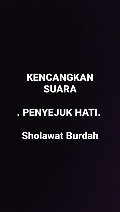 Shalawat Burdah Part 2