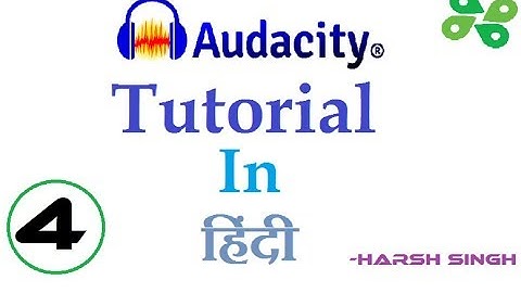 Audacity Tutorial Part-4 Recording Voice