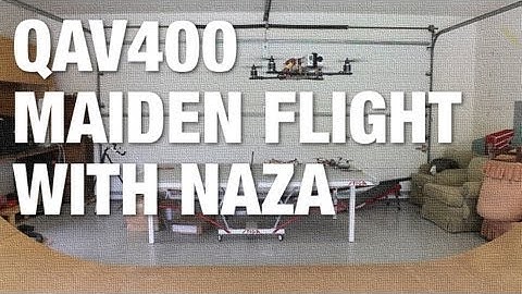 QAV400 Garage and Backyard Maiden Flight w/ NAZA and Turnigy 9X 3 Flight Modes