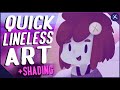 TUTORIAL: QUICK N SIMPLE LINELESS ART