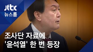 과거사조사단 비공식 자료에 '윤 총장 이름' 있었지만…