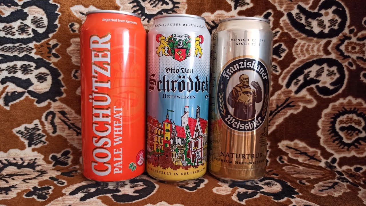 Немецкое пиво - Franziskaner Naturtrub, Schrodder, Coschutzer Pale ...