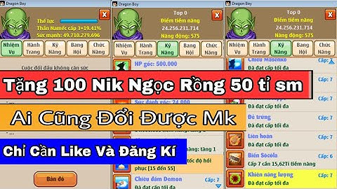 [ Ngọc Rồng Online ]  Cho Nik Nro Vip Đăng Kí ảo Cho ae nghèo