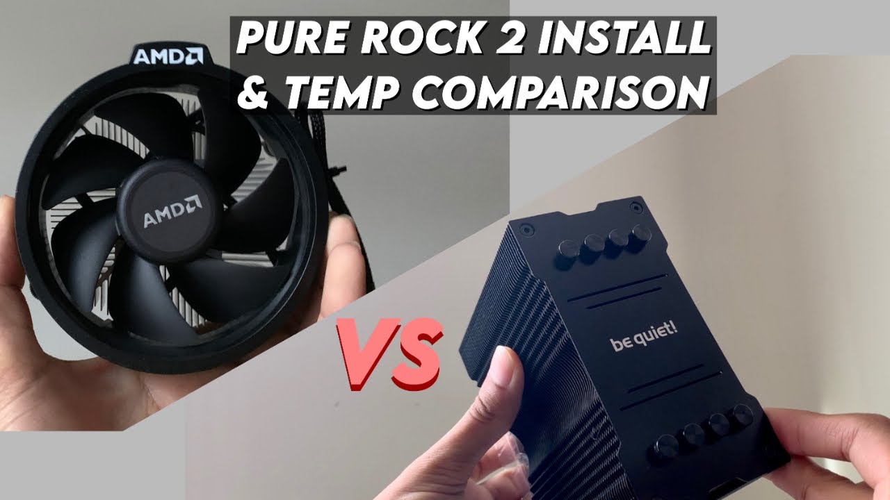 Be Quiet! Pure Rock 2 Black Edition  Install & Temperature Comparison 