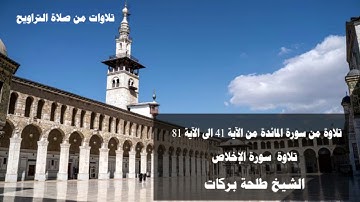 تلاوات من صلاة التراويح  || ١٨ رمضان || الشيخ طلحة بركات