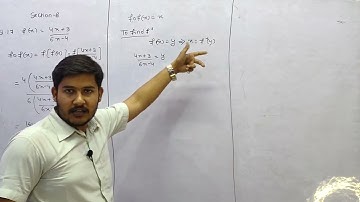 If f(x) 4x+3/6x-4 ,then find fof(x).Hence find inverse of f.