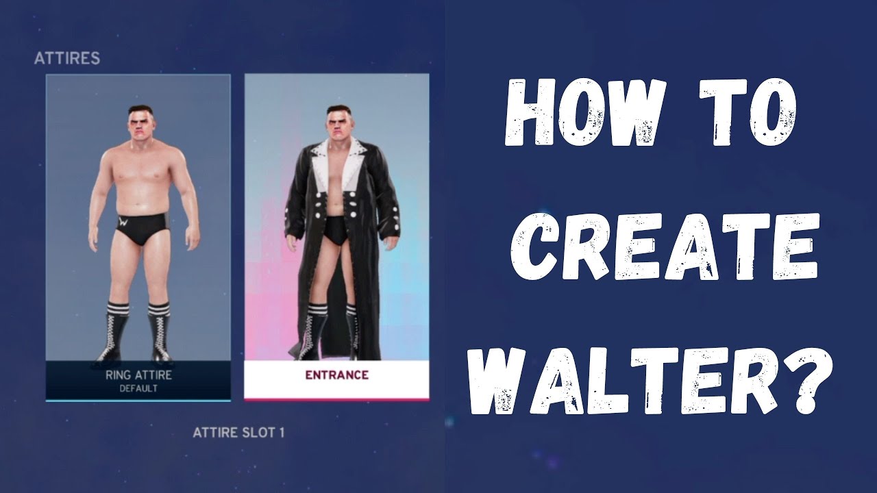 How To Create Walter NXT Takeover Stand and Deliver WWE 2K20 YouTube