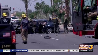 Suspected DUI driver crashes in palm tree while trying to flee from police in Coachella