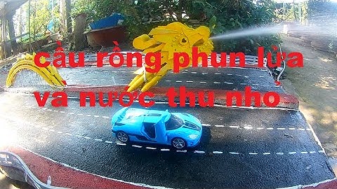 Mô hình cầu Rồng Đà Nẵng phun lửa và nước