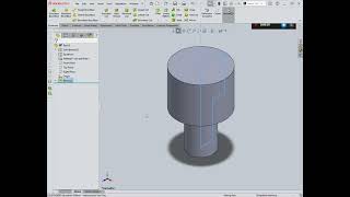 SolidWorks Software displaying Revolve feature.