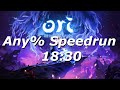 Ori wotw Any% (Easy) Speedrun in 18:30
