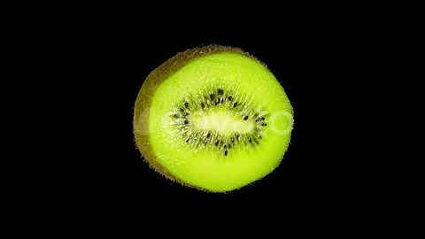 Rotating Isolated Kiwi Slice | Motion Graphics - Videohive template