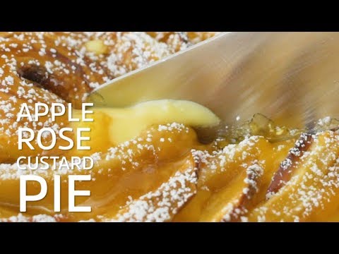 Apple Rose Custard Pie