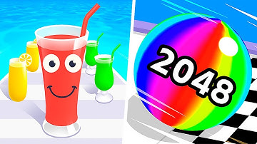 Ball Run 2048 vs Juice Run - All Levels Gameplay Walkthrough Android & IOS - NEW APK!