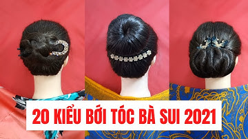 Hướng dẫn 20 kiểu bới tóc bà sui ngắn và thưa | Hạnh Phạm