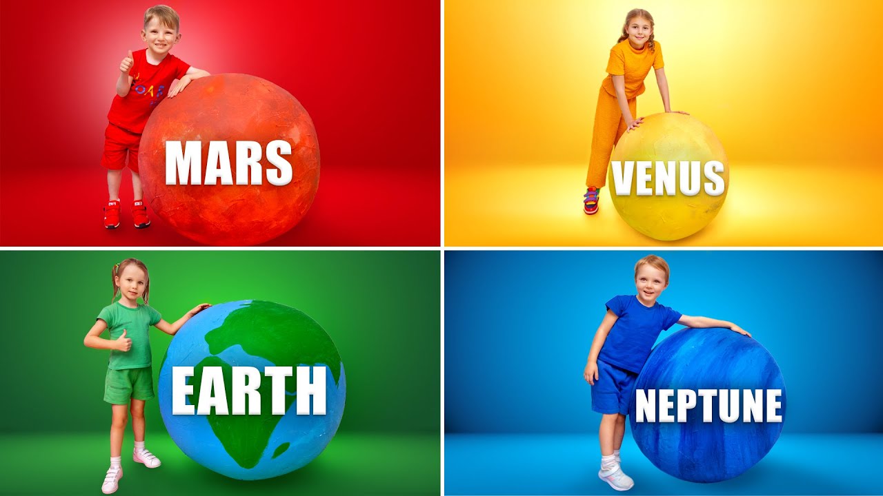 ⁣Five Kids teach the Solar system | Videos about the planets and more children's videos