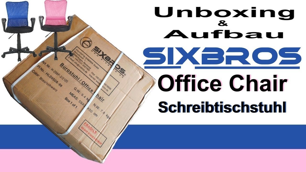 Bürostuhl Drehstuhl Schreibtischstuhl Blau/Schwarz H-298F-2/2120 SixBros Bürostuhl Drehstuhl Schreibtischstuhl Blau/Schwarz H-298F-2/2120 SixBros