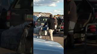 Shopping groceries  in Walmart,Minot,NortjDakota