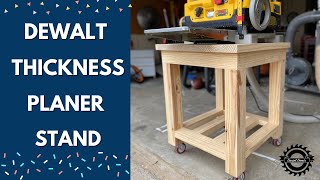 Thickness Planer Stand Built With Caster Wheels / DIY / Easy step by step/ Start to Finish