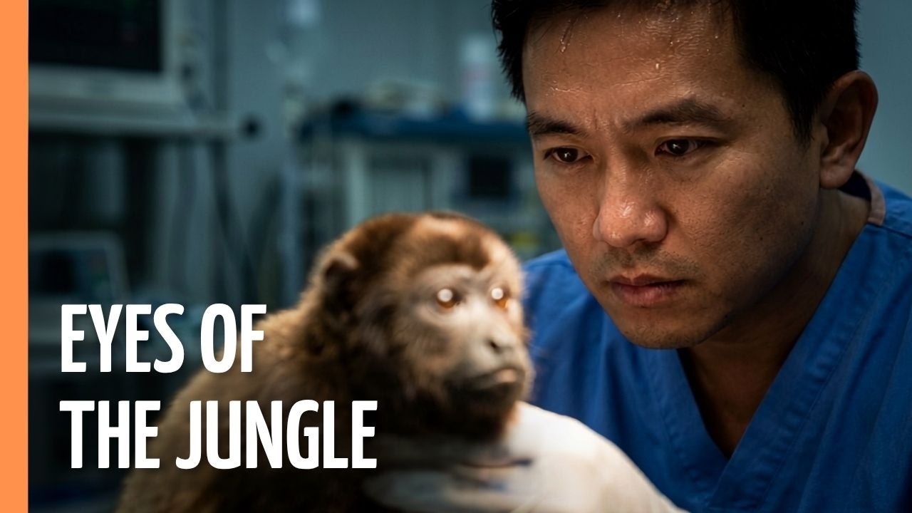 Documentary backdrop image for The Vet Who Saved a Blind Jungle Primate (2026)