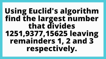 Using Euclid