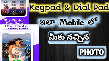 How to set photo on Dial pad | Change dial pad background | How to add photos to keypad | Dial Pad