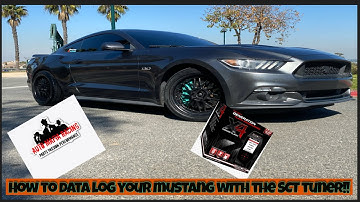 Data logging the mustang with the SCT X4 and auto mafia racing !!