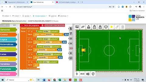 Programación de Robot Móvil con  Open Roberta Lab.
