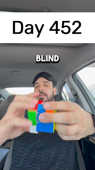 Day 452 of solving the Rubik’s cube blindfolded every single day until I break the National Record.