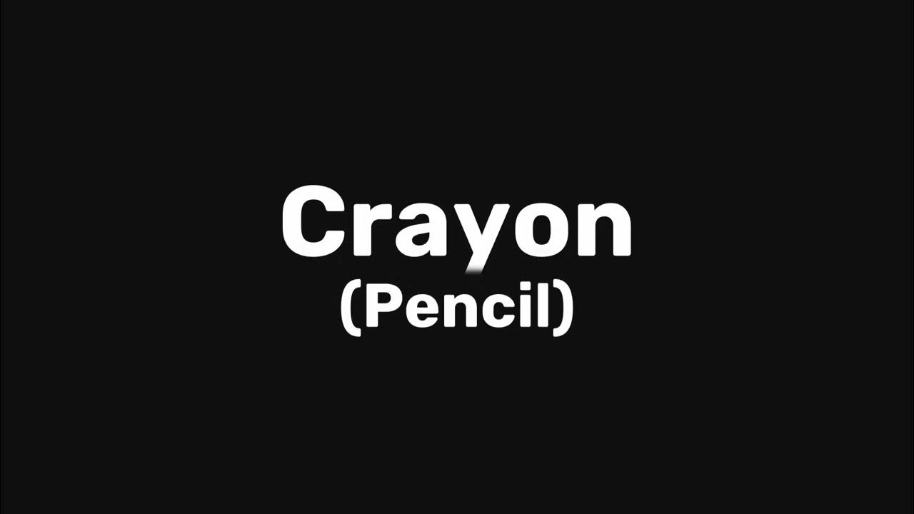 Learn French How to Pronounce Crayon YouTube