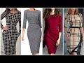 beautiful style Bodycon slim fit pencil office wear dresses collection