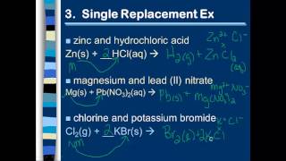 8.c Part II Predicting Products of Reactions
